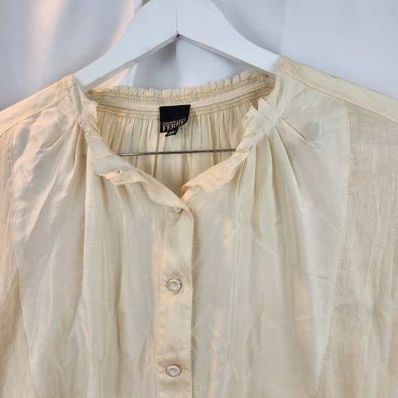 GIANFRANCO Ferre silk vintage blouse size S(38) in VGUC - Picture 3 of 16